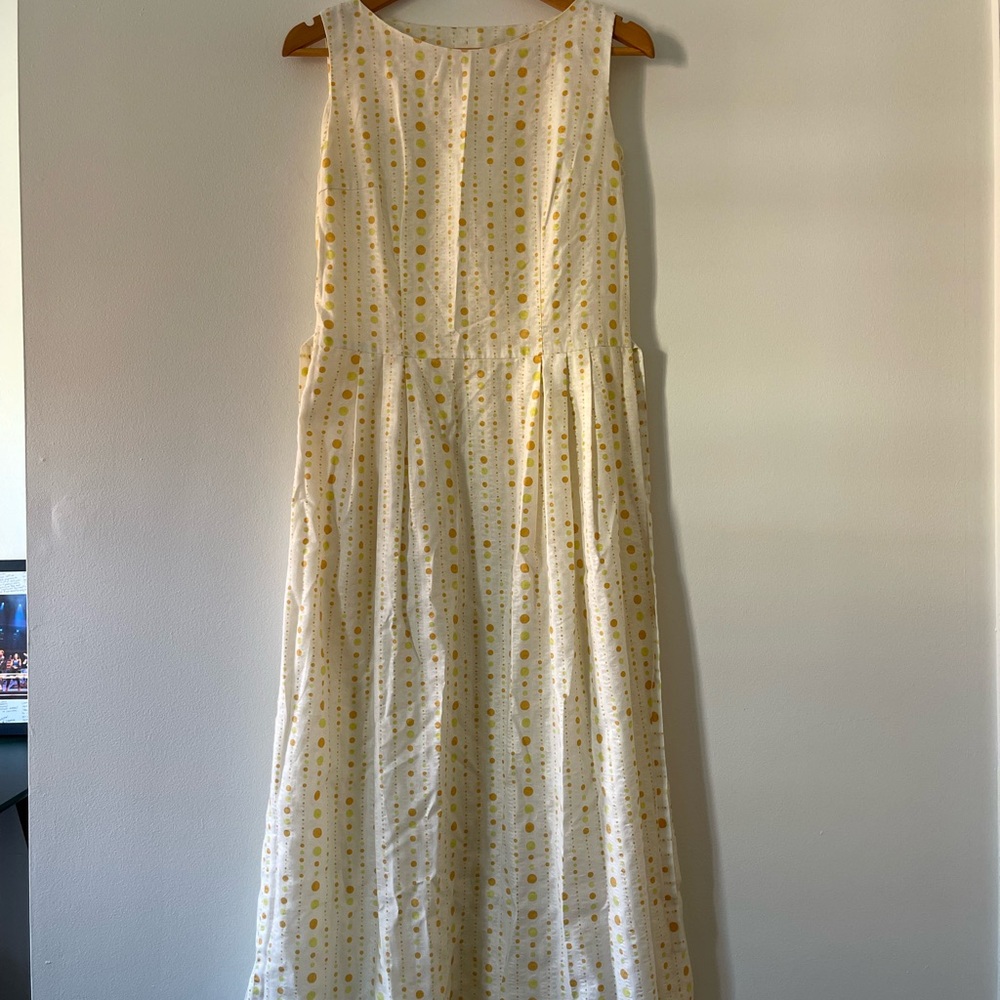 VINTAGE Sleeveless Sundress with Colorful Dots